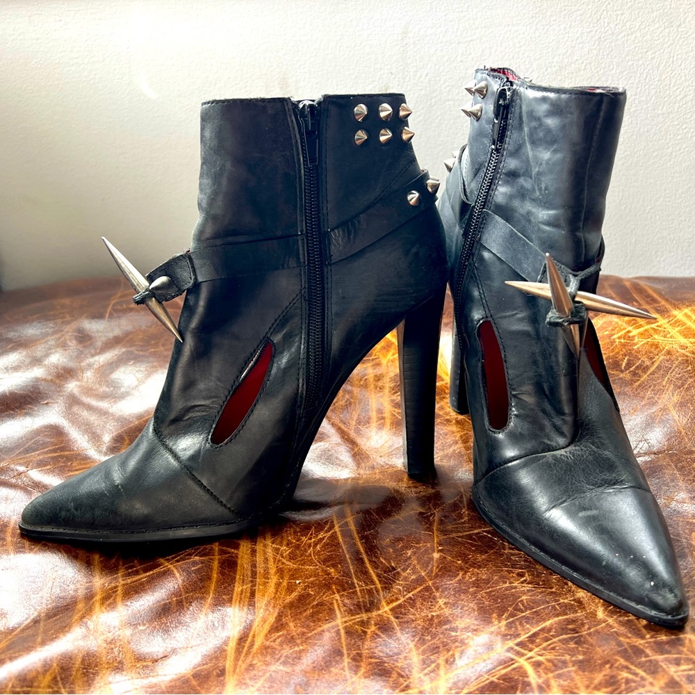 Jeffrey Campbell leather studded heels size 8